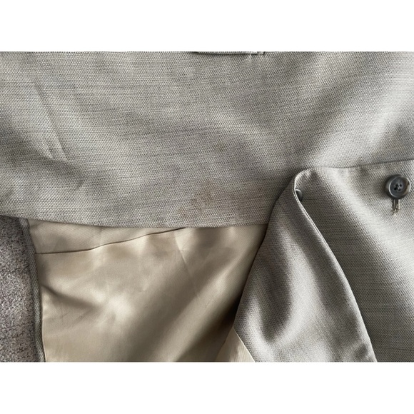 Givenchy Blazer Men 42s Sports Coat Jacket Worsted Wool Monsieur Tan Beige 36 - Picture 9 of 11